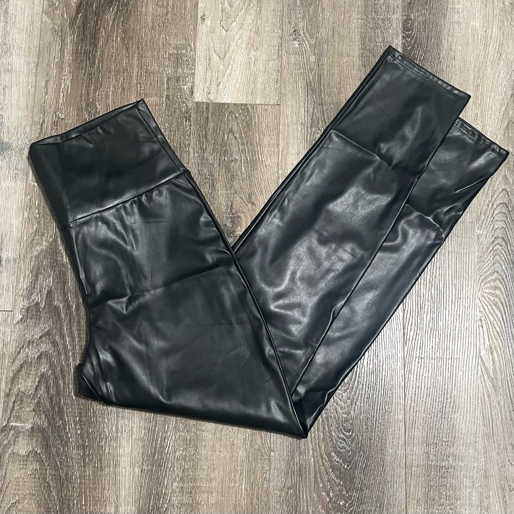 Faux Leather Leggings Like New